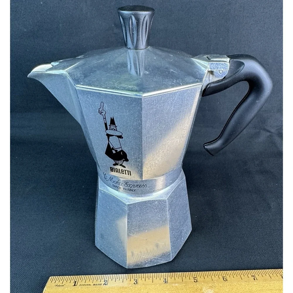 Bialetti Moka Express Stovetop Pot Coffee Espresso Maker Rusinallo Italy
